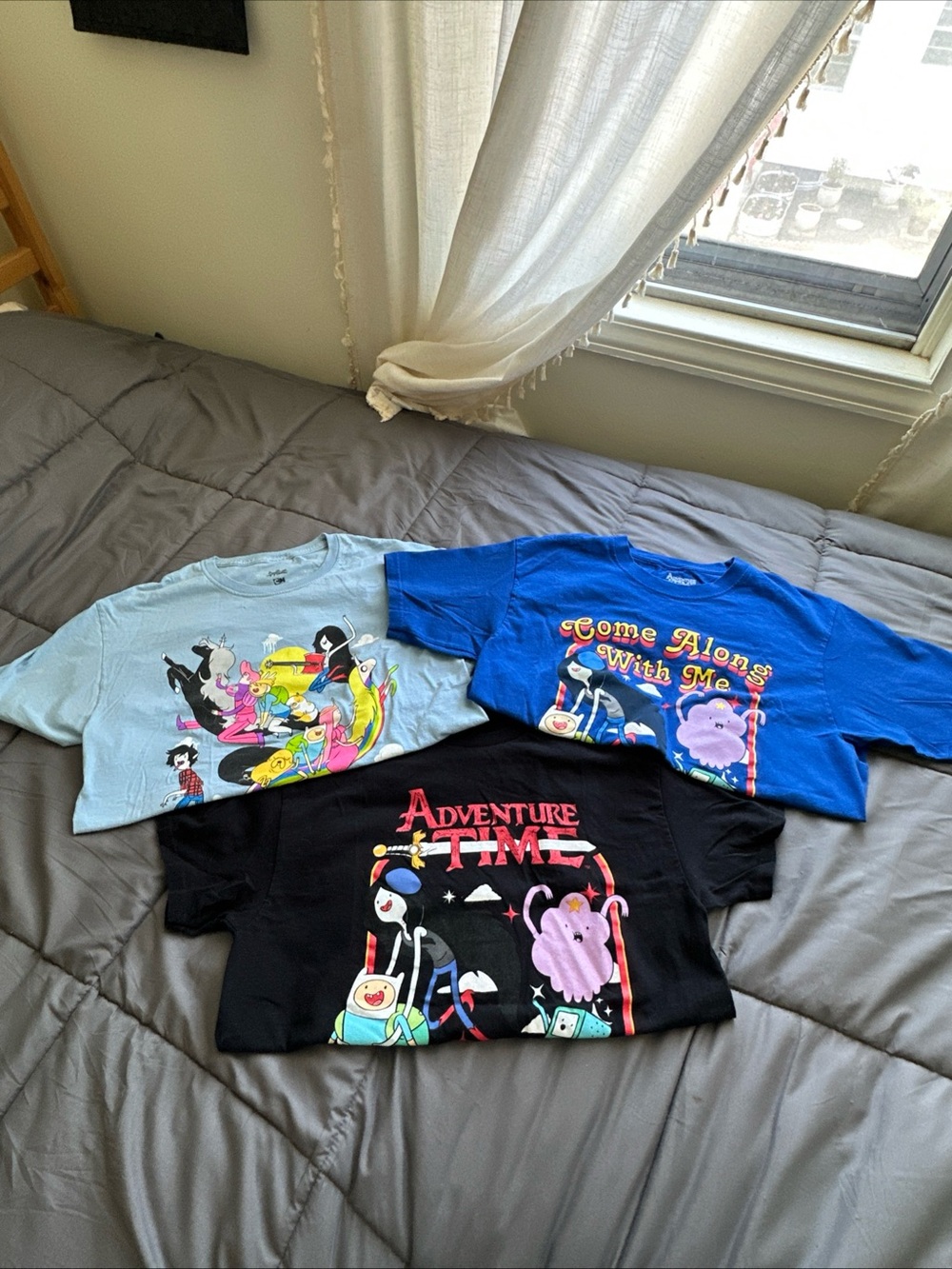 Collection Of Adventure Time T-shirts Men’s Medium Cartoon Network Branded